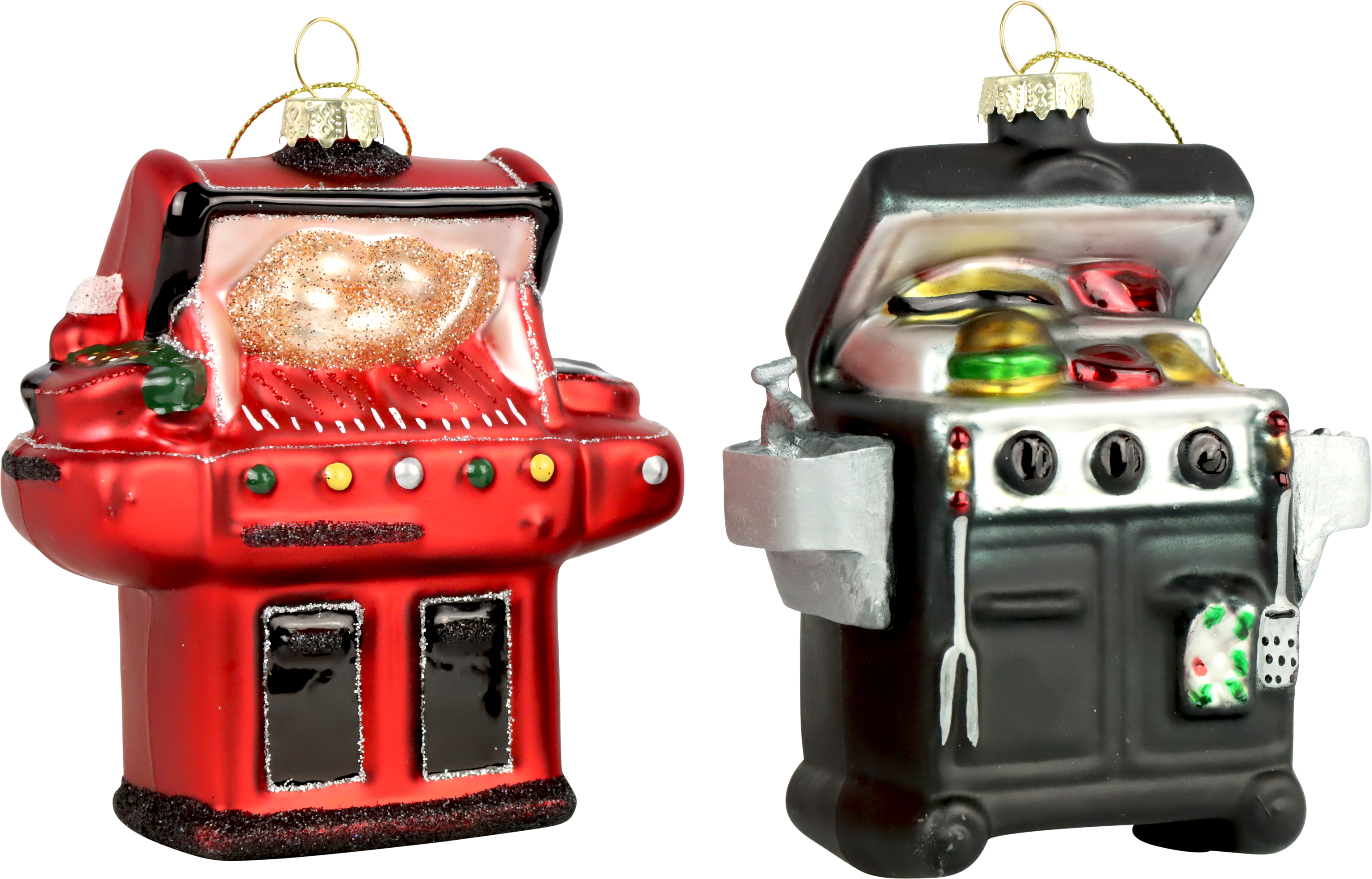 GLASSCHMUCK BARBECUE  S/2