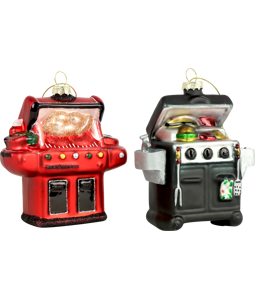 GLASSCHMUCK BARBECUE  S/2