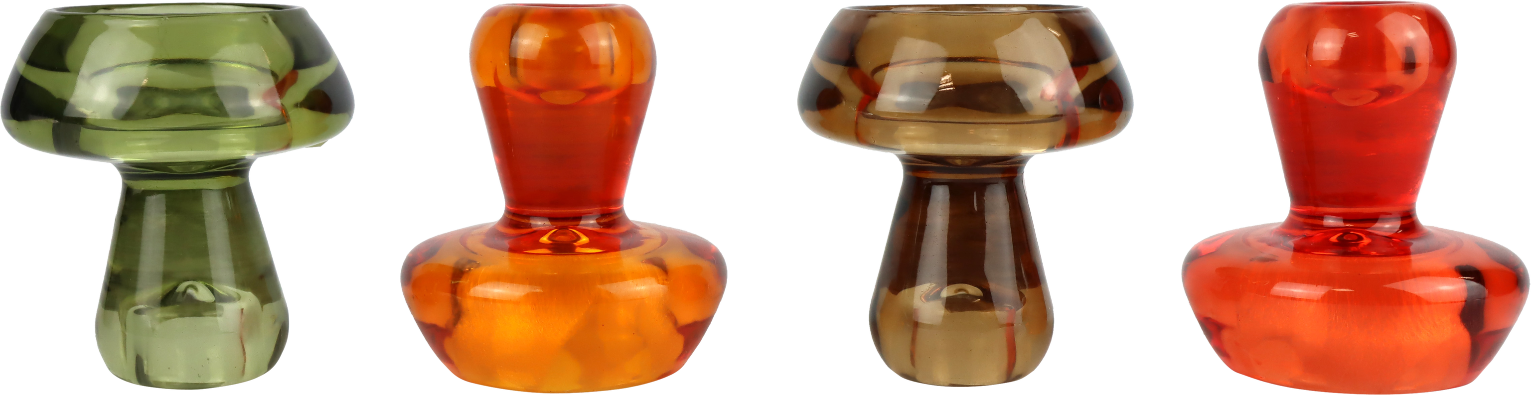 TEELICHTHALTER MUSHROOM GLOW  S/4