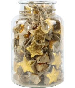 GLAS MIT STERNHÄNGERN GOLD  S/61