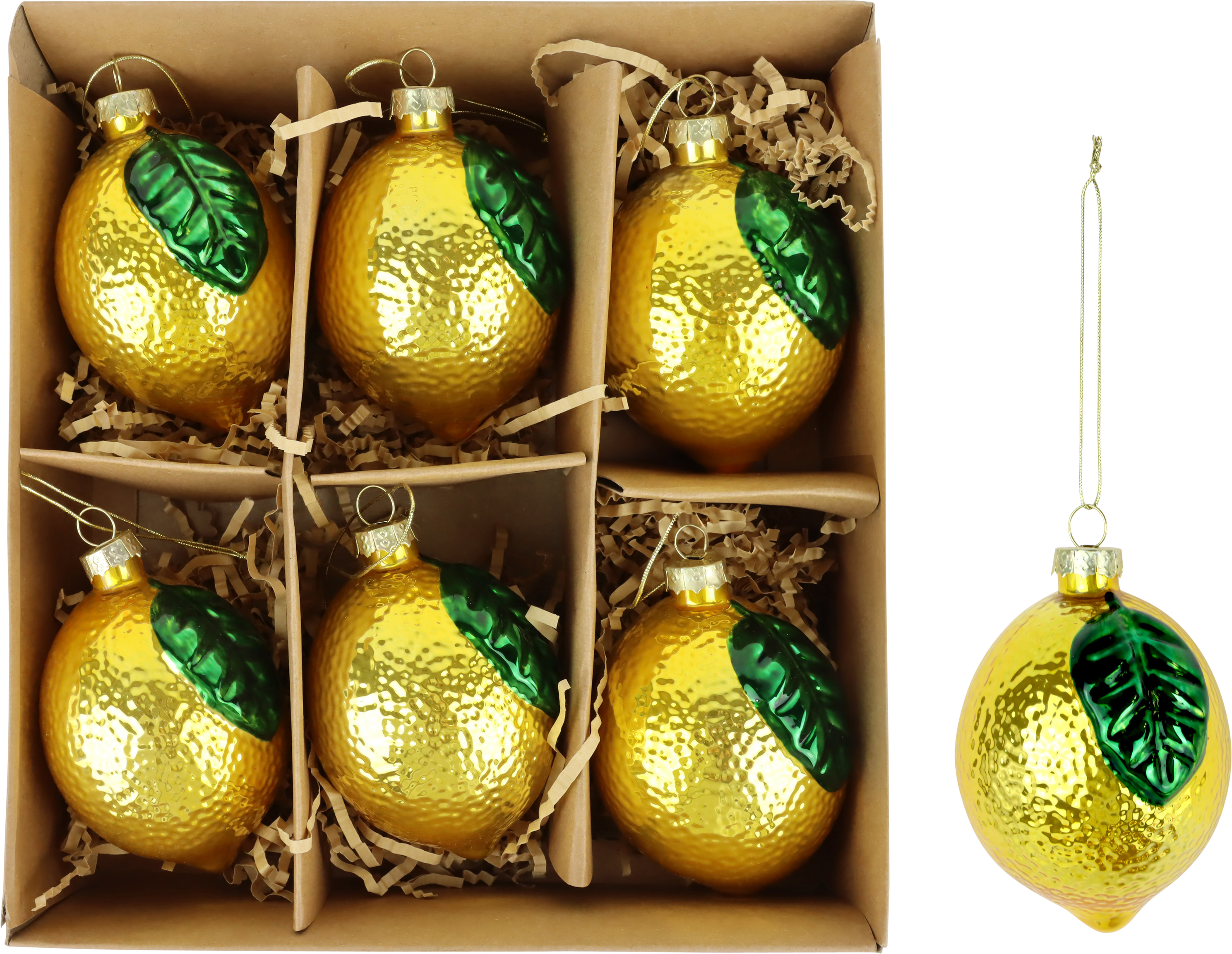 GLASSCHMUCK LEMON  S/6