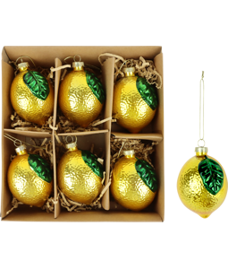 GLASSCHMUCK LEMON  S/6