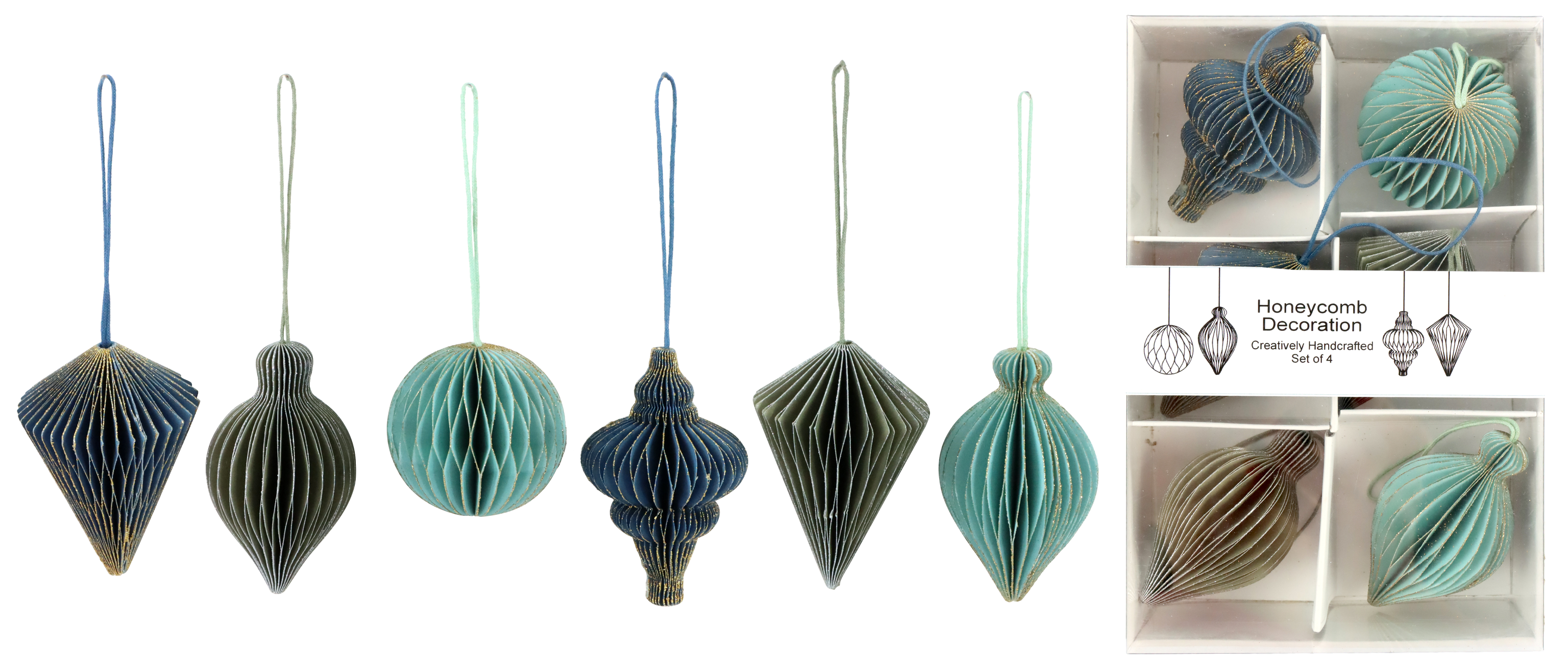 FESTSCHMUCK HONEYCOMB  S/6