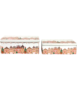 BLECHDOSEN NOËL VILLE  S/2