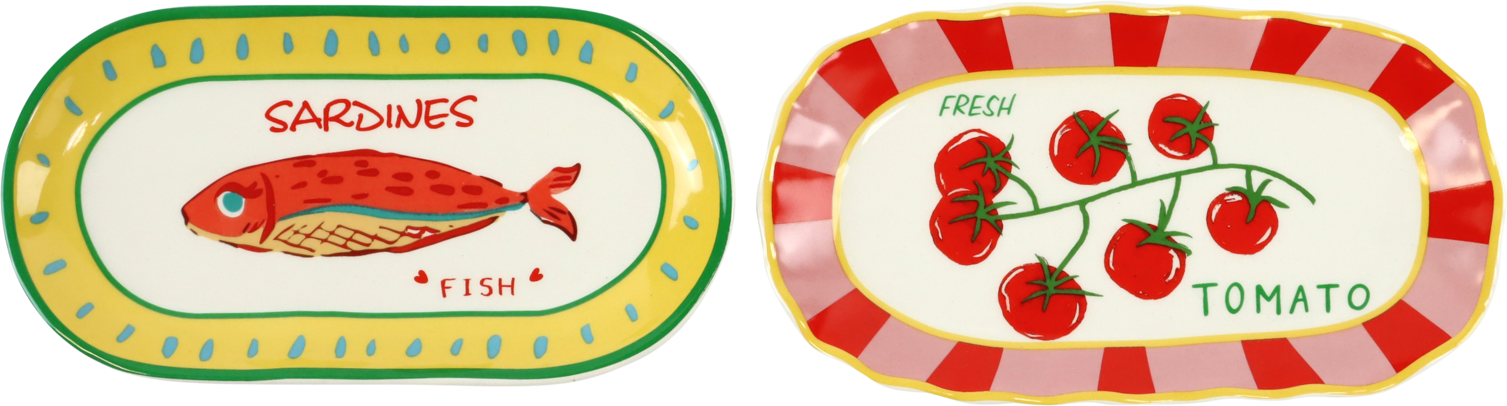 VORLEGEPLATTEN TOMATO CATCH  S/2