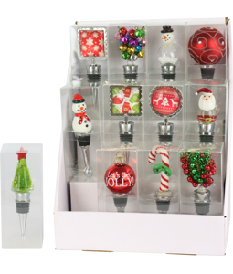 DISPLAY FLASCHENKORKEN XMAS  S/12