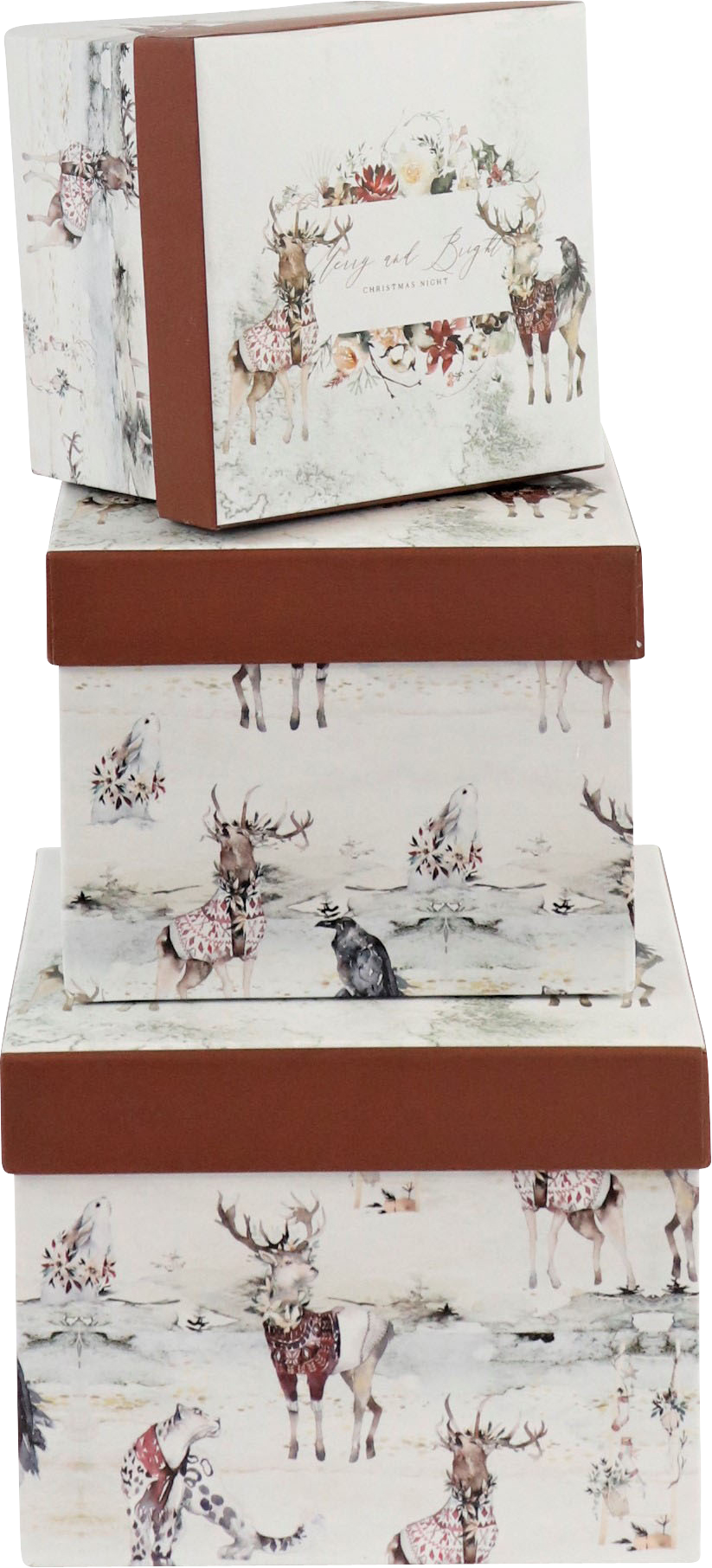 SCHACHTELN MERRY&BRIGHT  S/3