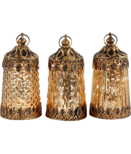 LED-LICHTER SAMARKANT  S/3