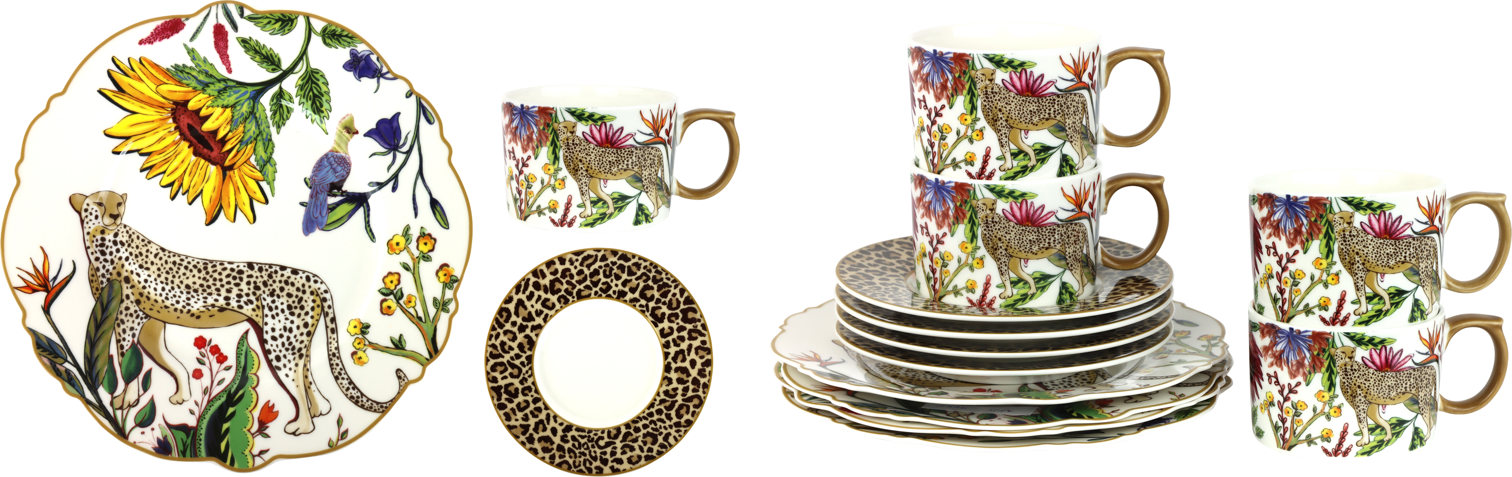 KAFFEE-SERVICE SAVANNAH BLOOM  S/12