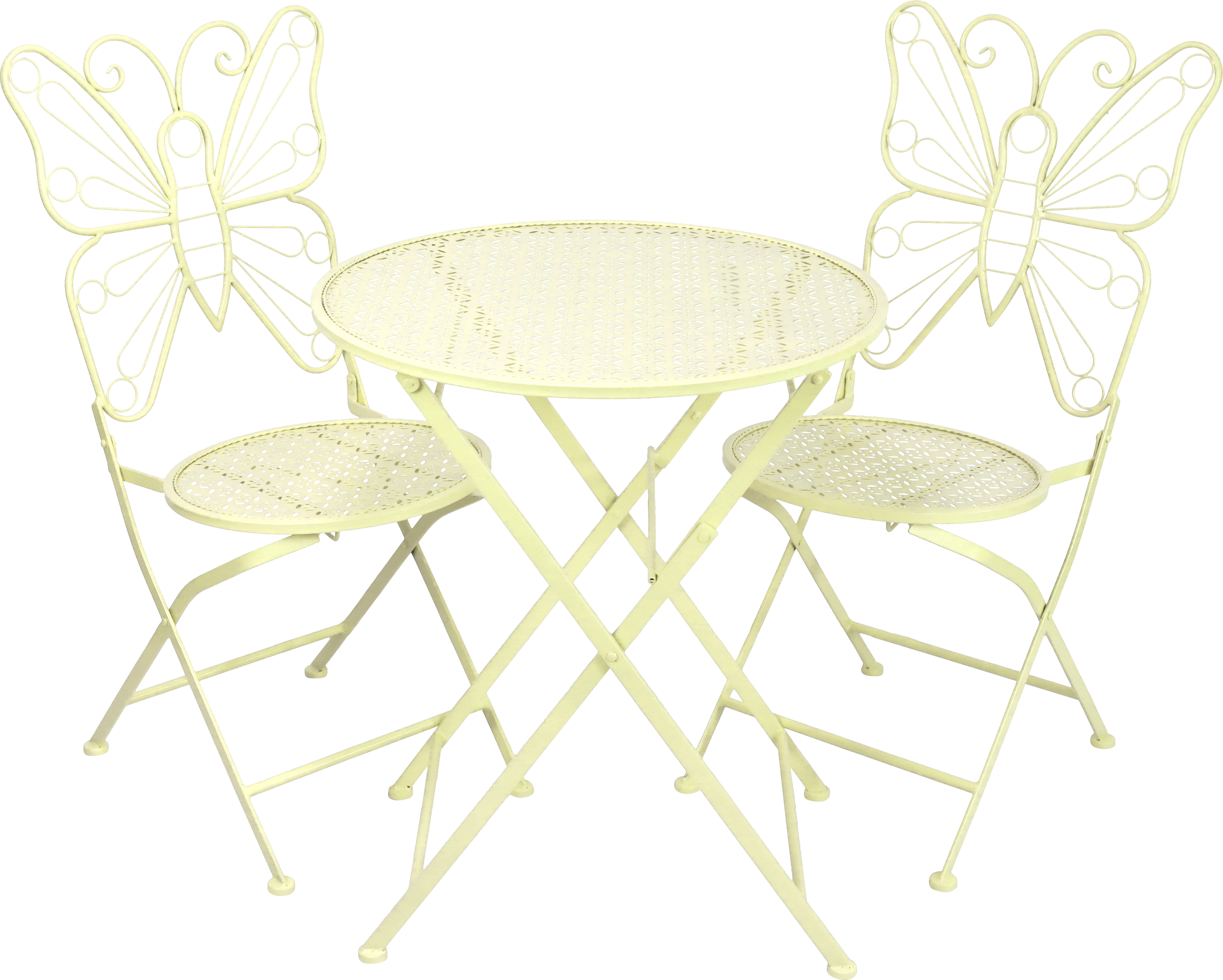 TISCH-STÜHLEGARNITUR PAPILLON  S/3