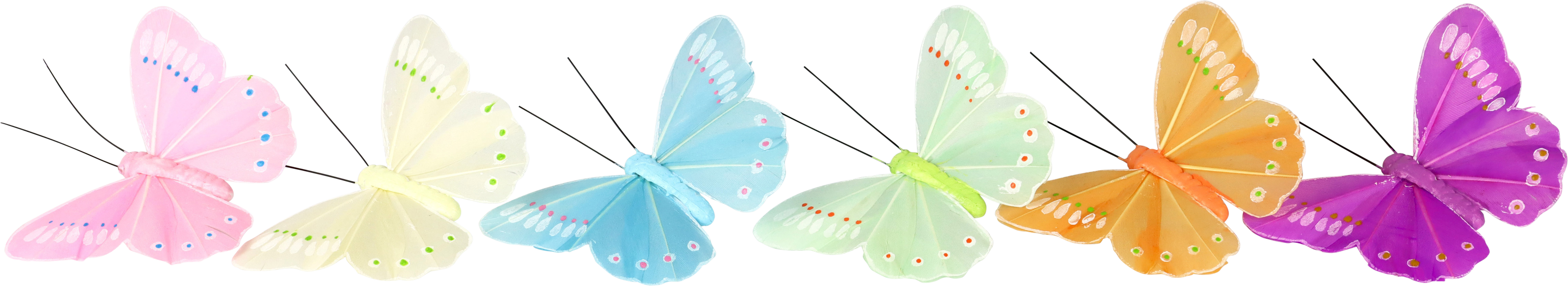 KLAMMERN BUTTERFLY  S/6