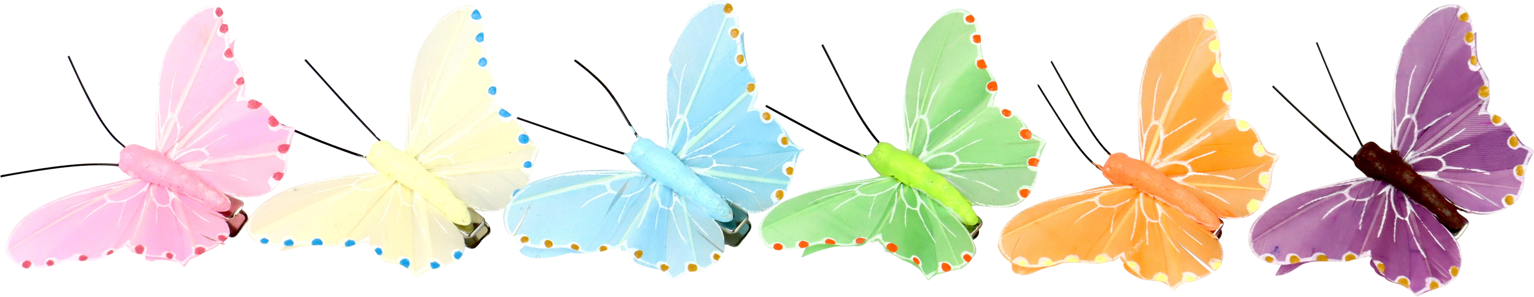 KLAMMERN BUTTERFLY  S/6