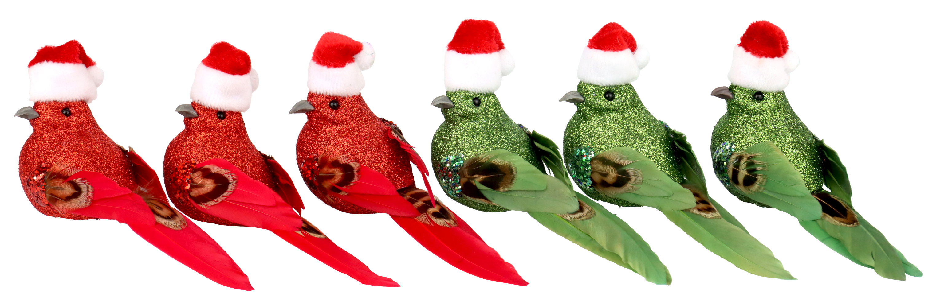 KLAMMERN CHRISTMAS BIRDS  S/6