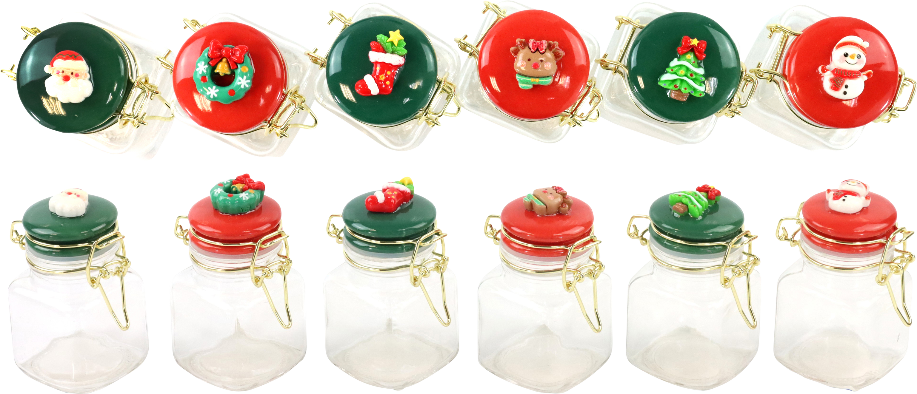 GLASDOSEN CANDY CANE  S/6