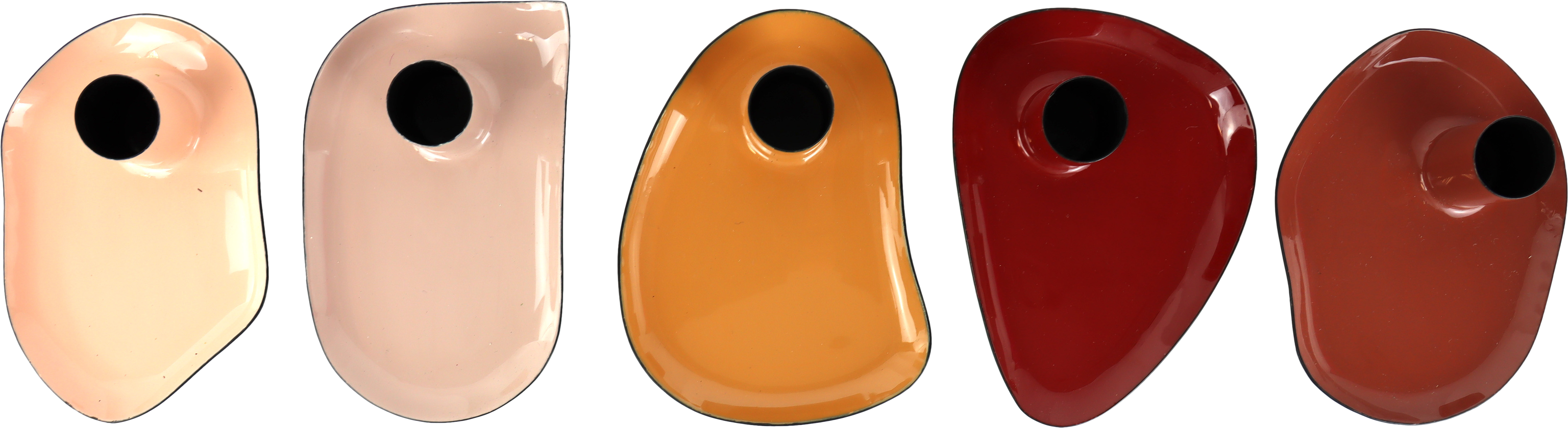 LEUCHTER AMBER MUSE  S/5