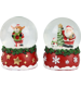 SCHNEEKUGELN SANTA'S SWIRL  S/2