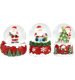 SCHNEEKUGELN SANTAS SWIRL  S/3