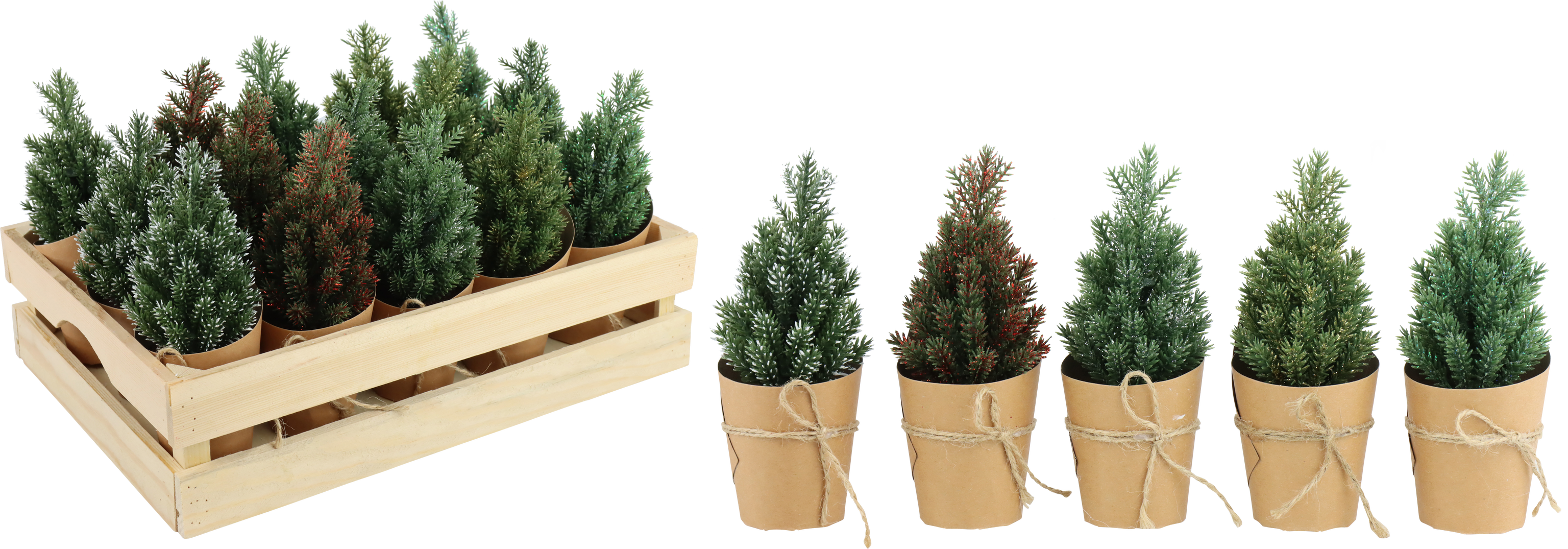 BÄUMCHEN IN KISTE WINTERWALD  S/15