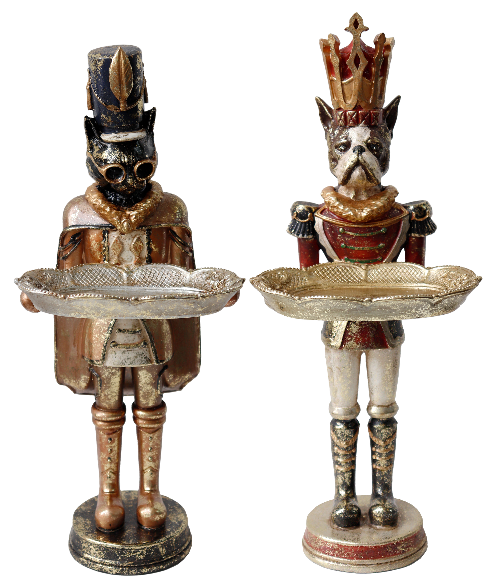 BUTLER-FIGUREN DOG&CAT  S/2