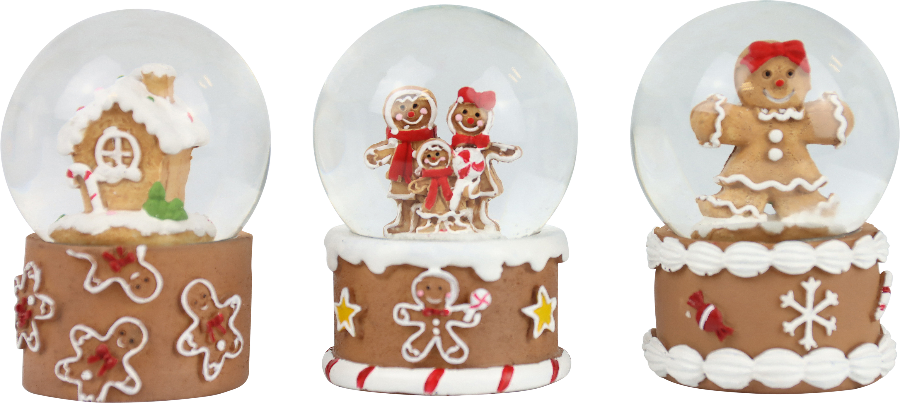 SCHNEEKUGELN COOKIE GLOBES  S/3
