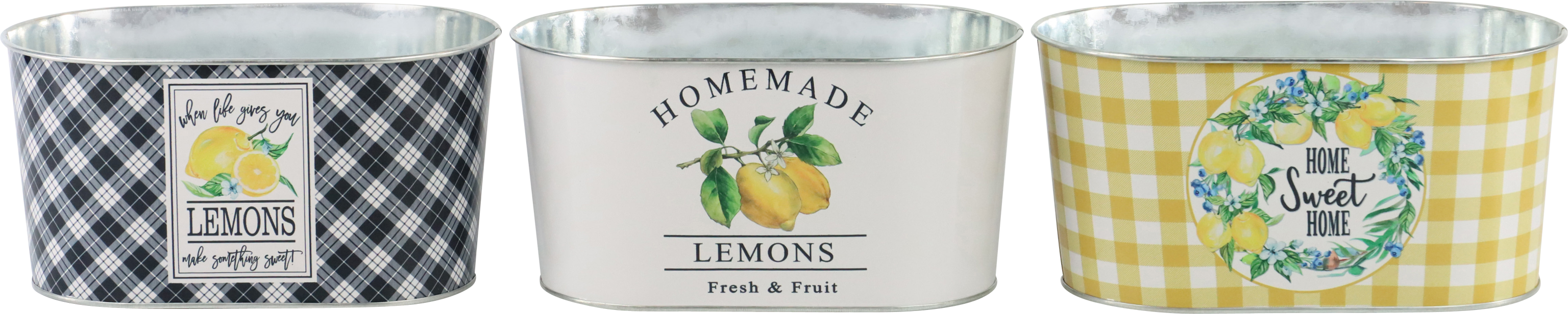 JARDINIEREN SWEET LEMON  S/3