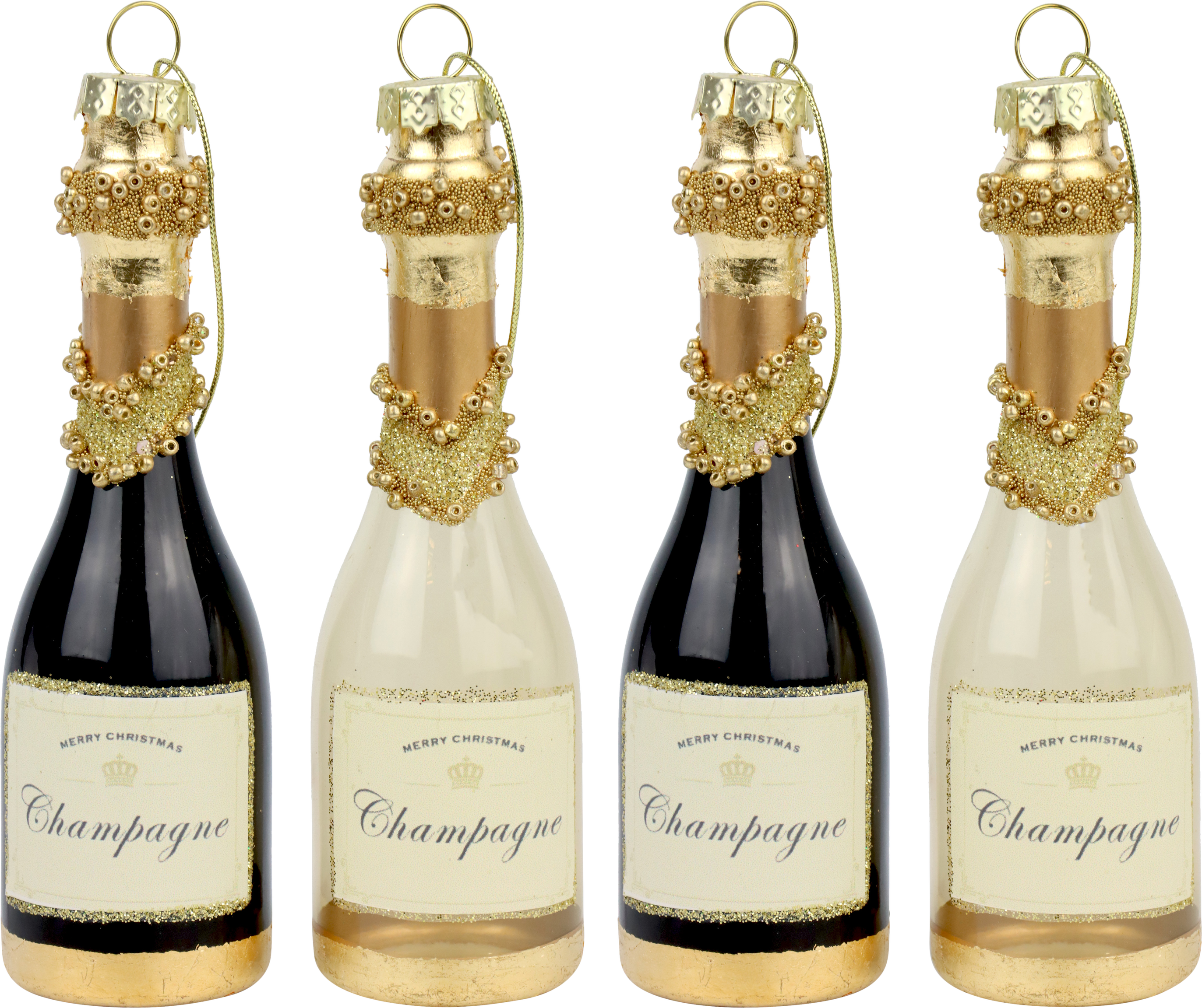 GLASFLASCHEN CHAMPAGNE  S/4