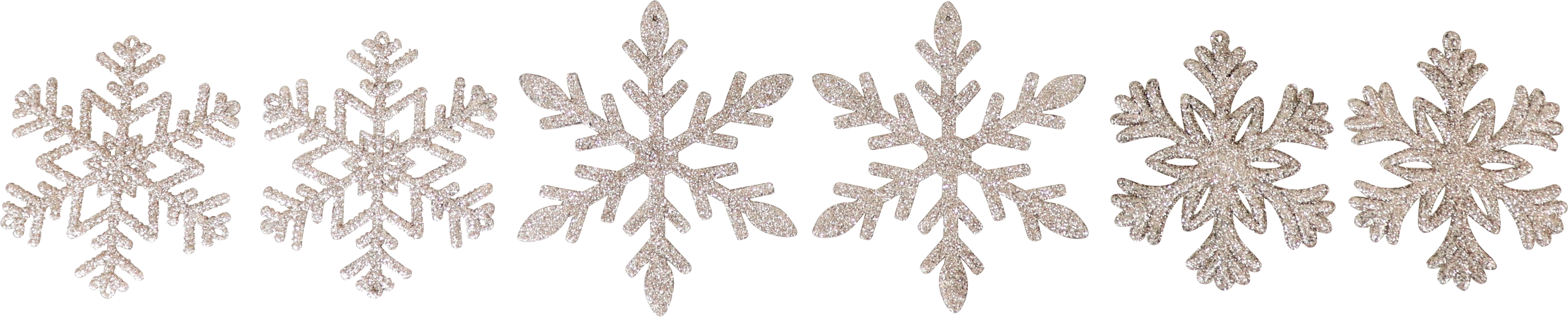 ZIERHÄNGER SNOWFLAKE  S/6