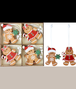 HOLZBOX GINGERBREAD MAN  S/12