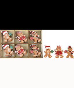 HOLZBOX GINGERBREAD MAN  S/24