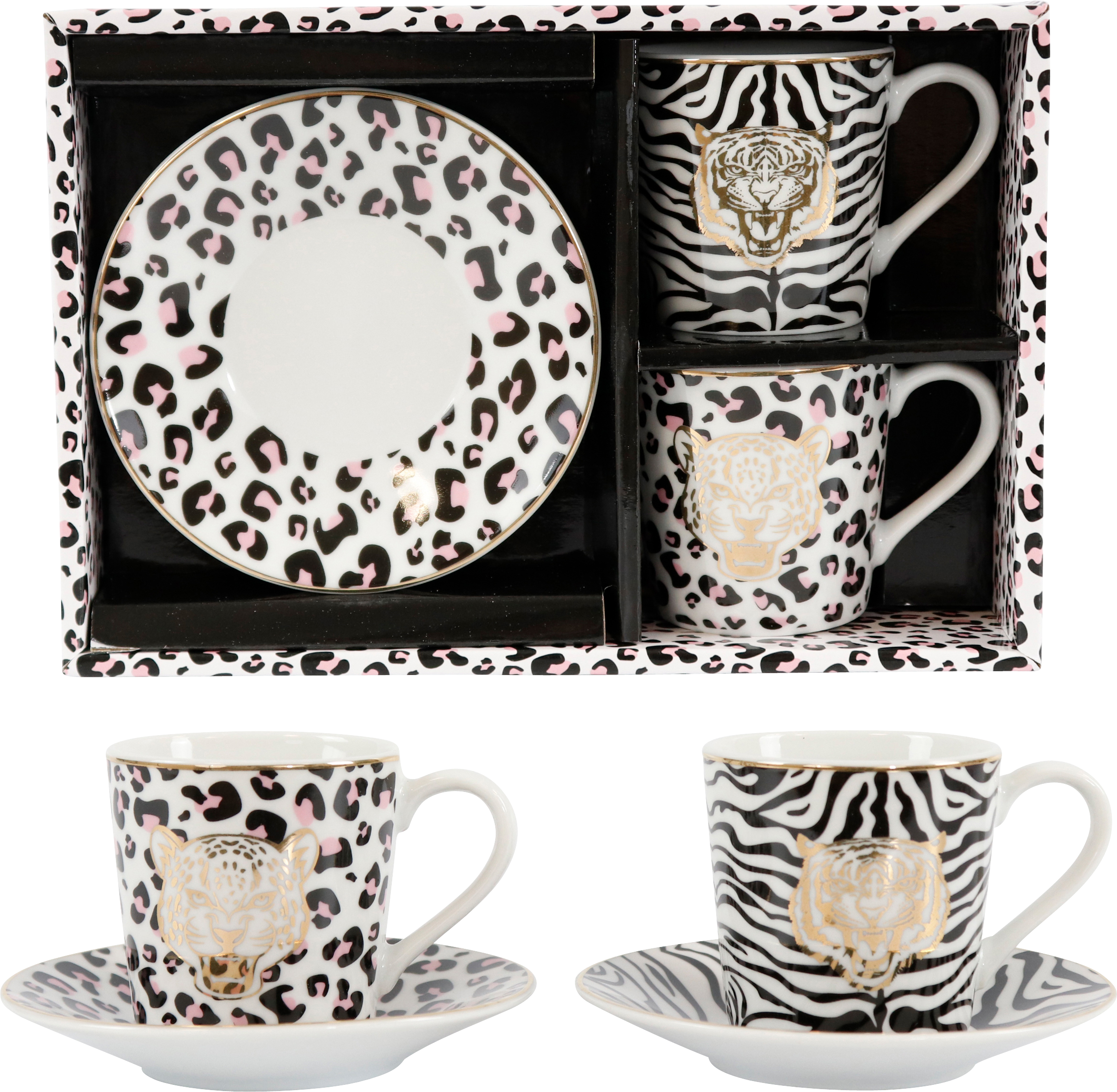 ESPRESSO-SET WILDLIFE  S/2