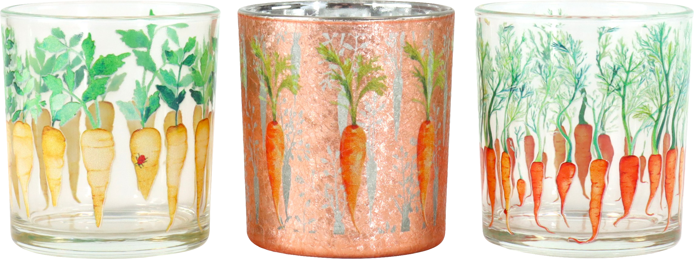 TISCHLICHTER COZY CARROTS  S/3