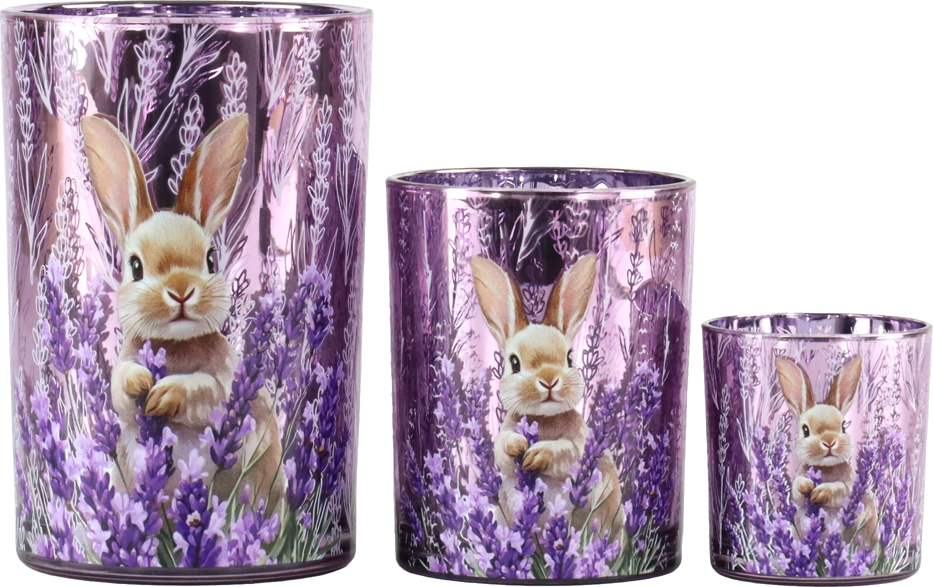 WINDLICHTER BUNNY GARDEN  S/3