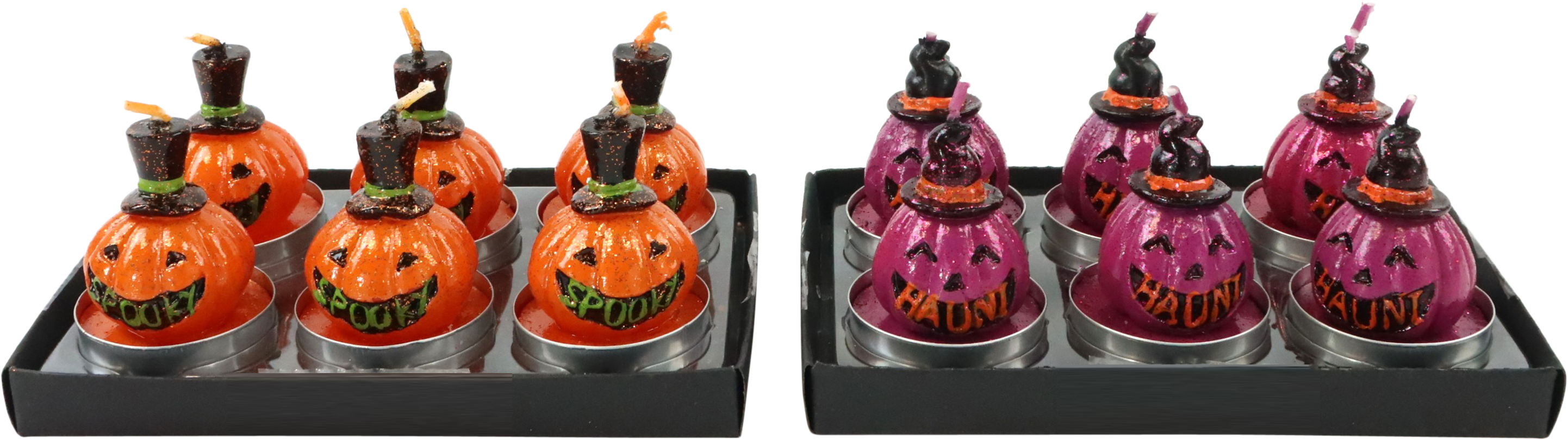 TEELICHTER HAPPY HALLOWEEN  S/12