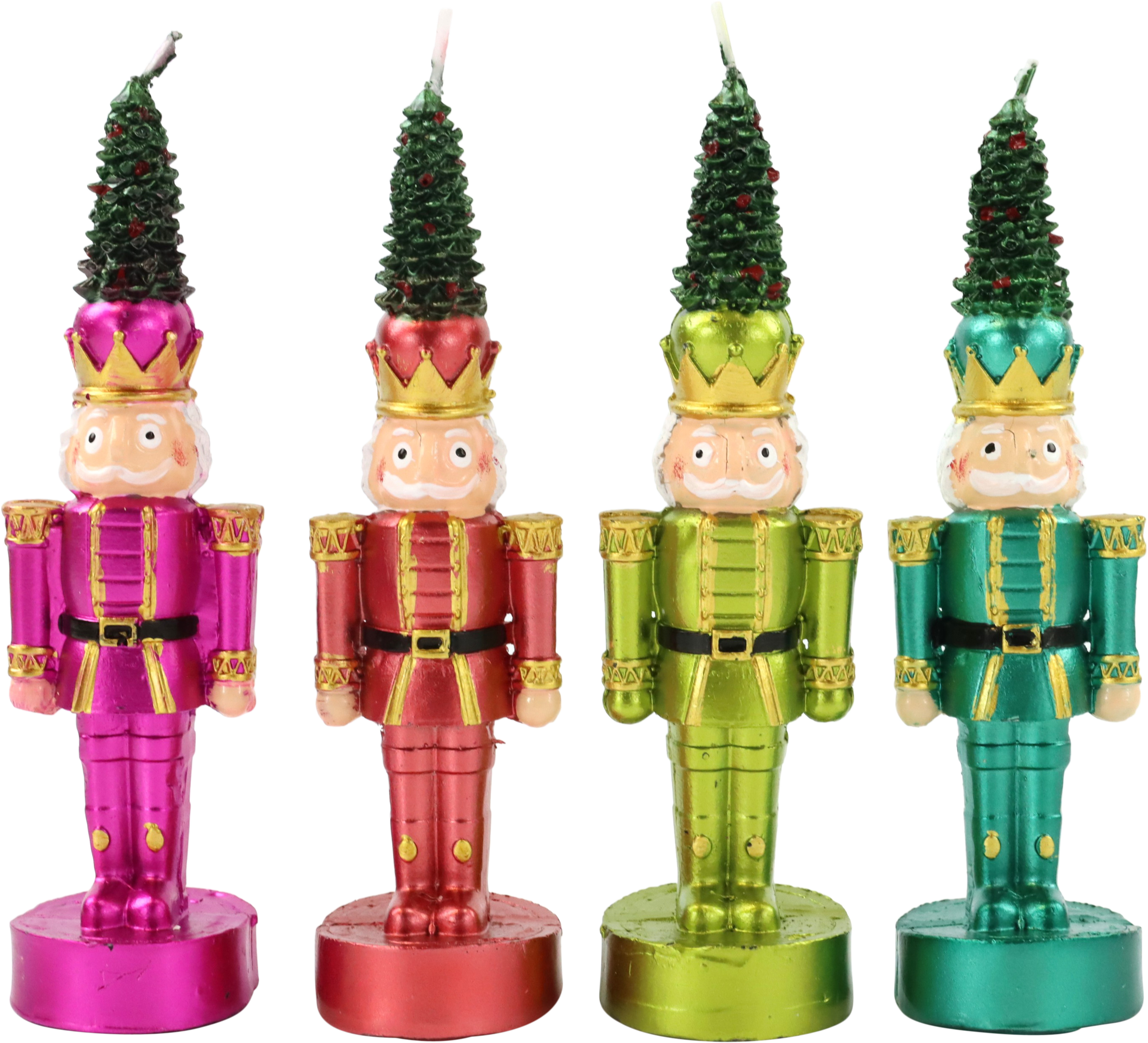 KERZEN CHRISTMAS GUARDS  S/4