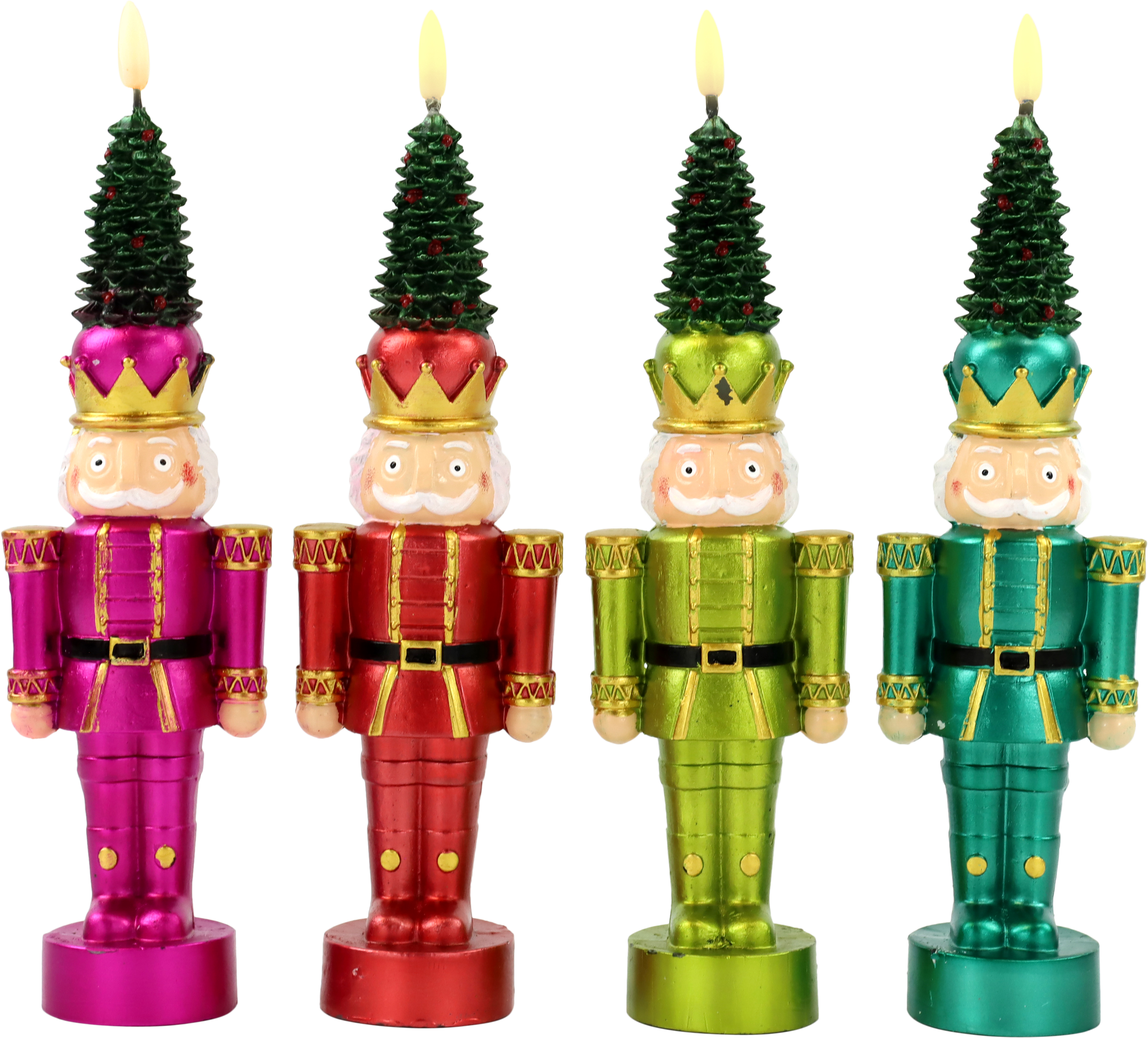 KERZEN CHRISTMAS GUARDS  S/4