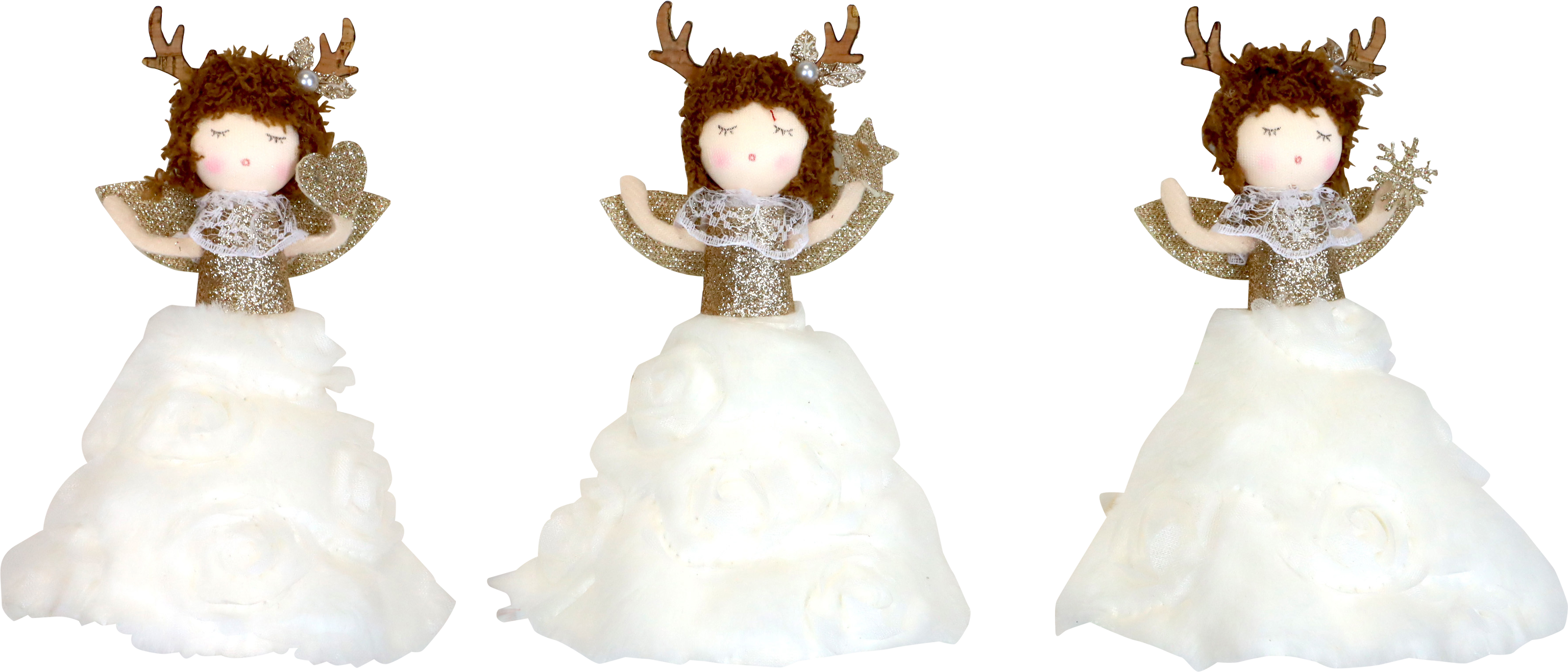 ENGELHÄNGER FLUFFY GRACE  S/3