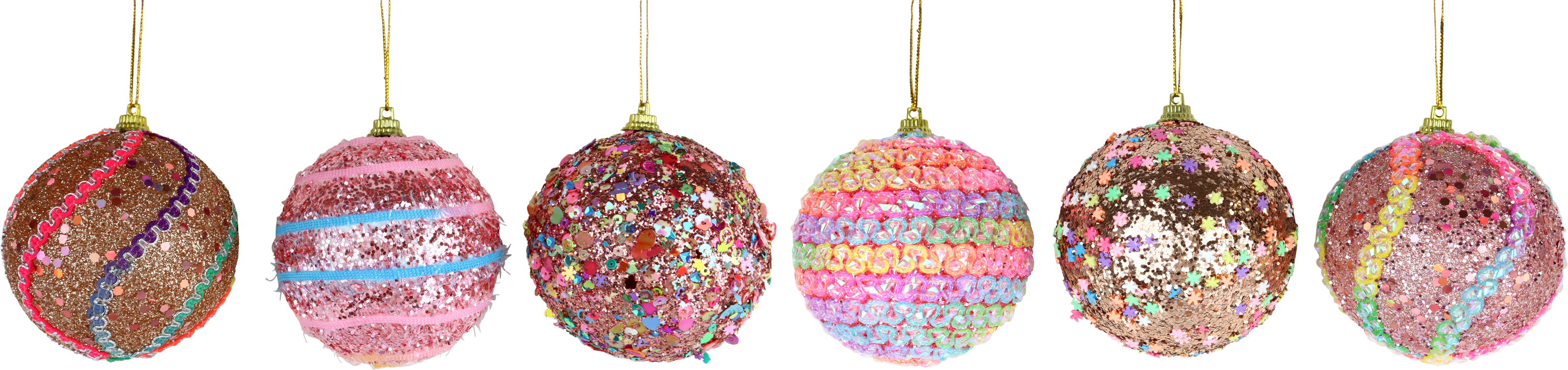 KUGELN JOLLY XMAS  S/6