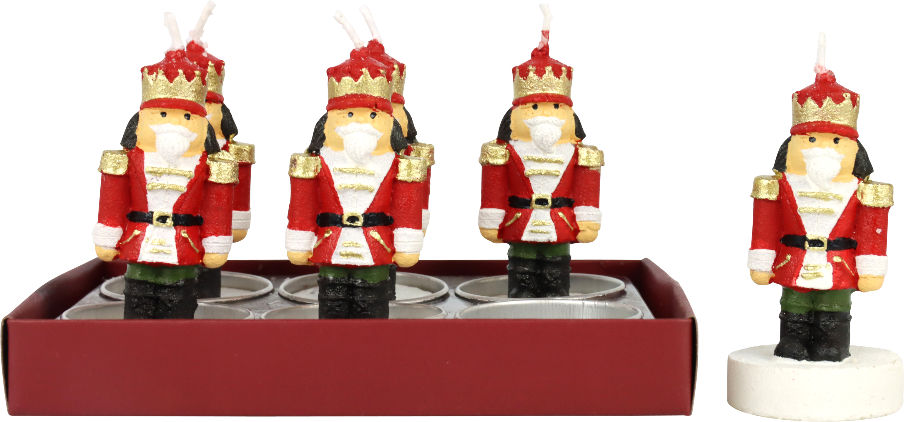 TEELICHTER NUSSKNACKER  S/6