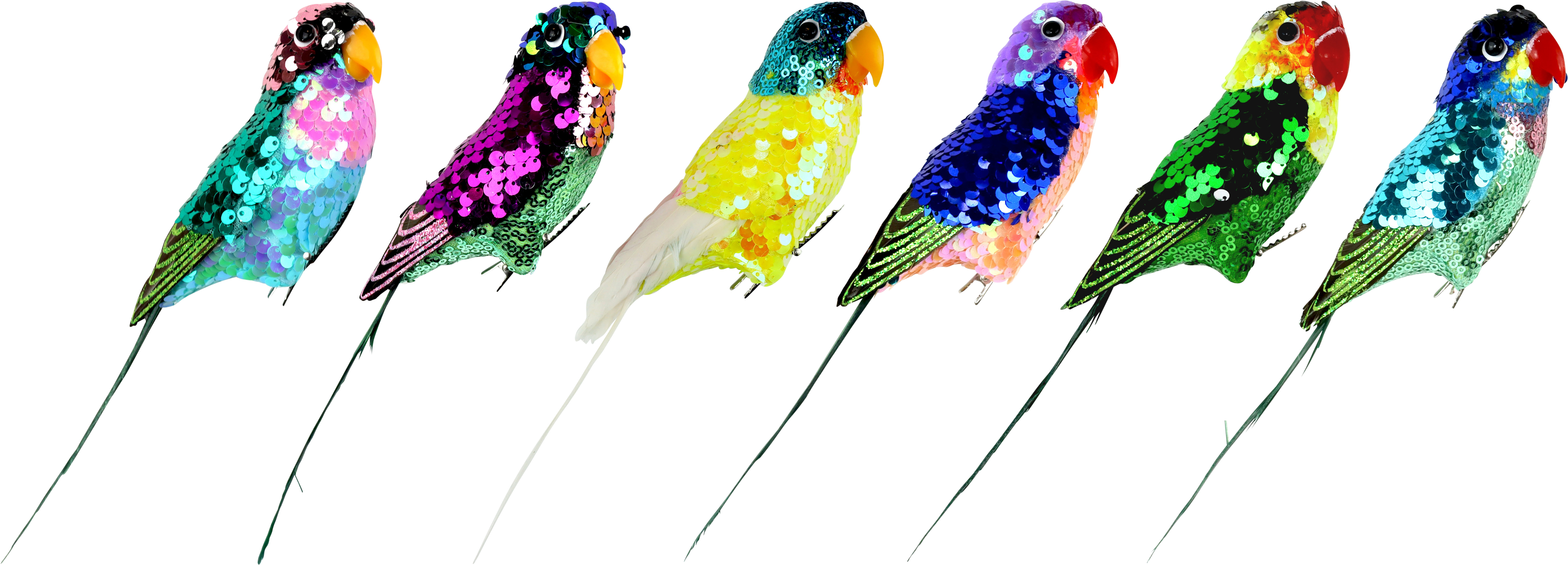PAPAGEIEN SPARKLE WINGS  S/6