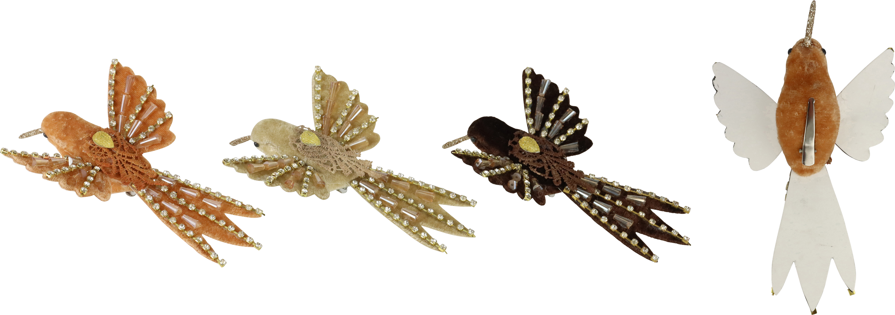 ZIERVÖGEL SPARKLE WINGS  S/3