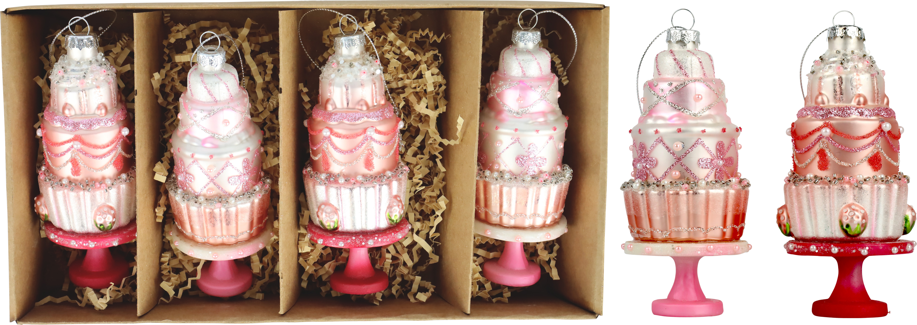 GLASSCHMUCK CANDY CAKE  S/4