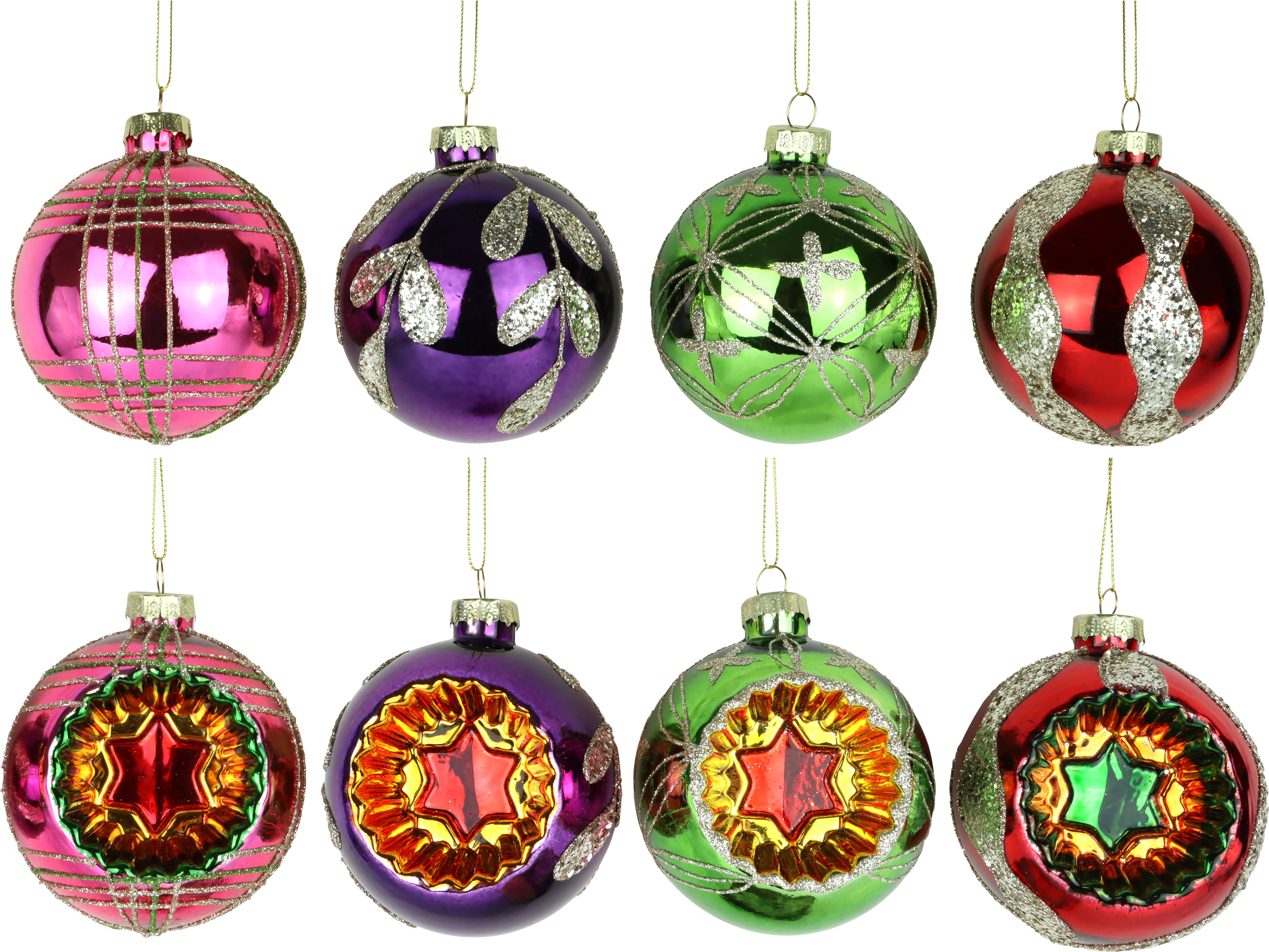 GLASSCHMUCK VINTAGE NOEL  S/4