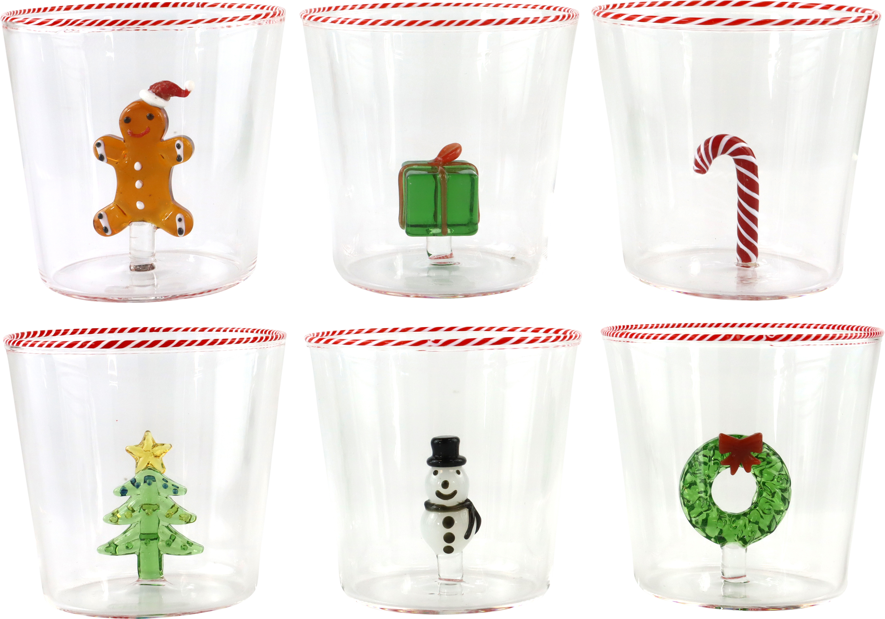 TRINKGLÄSER XMAS PARTY  S/6