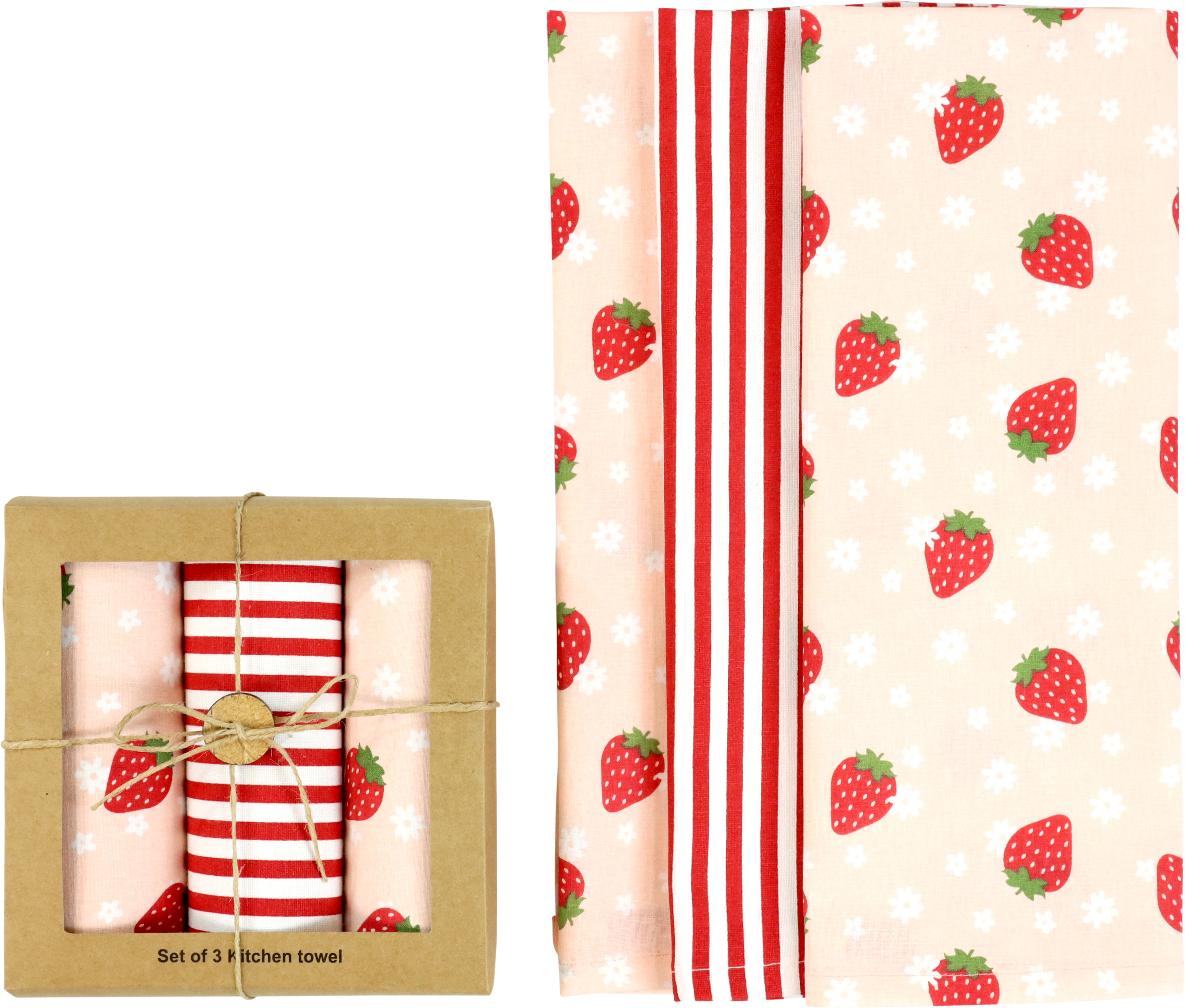 GESCHENKSET STRAWBERRY LOVE  S/3