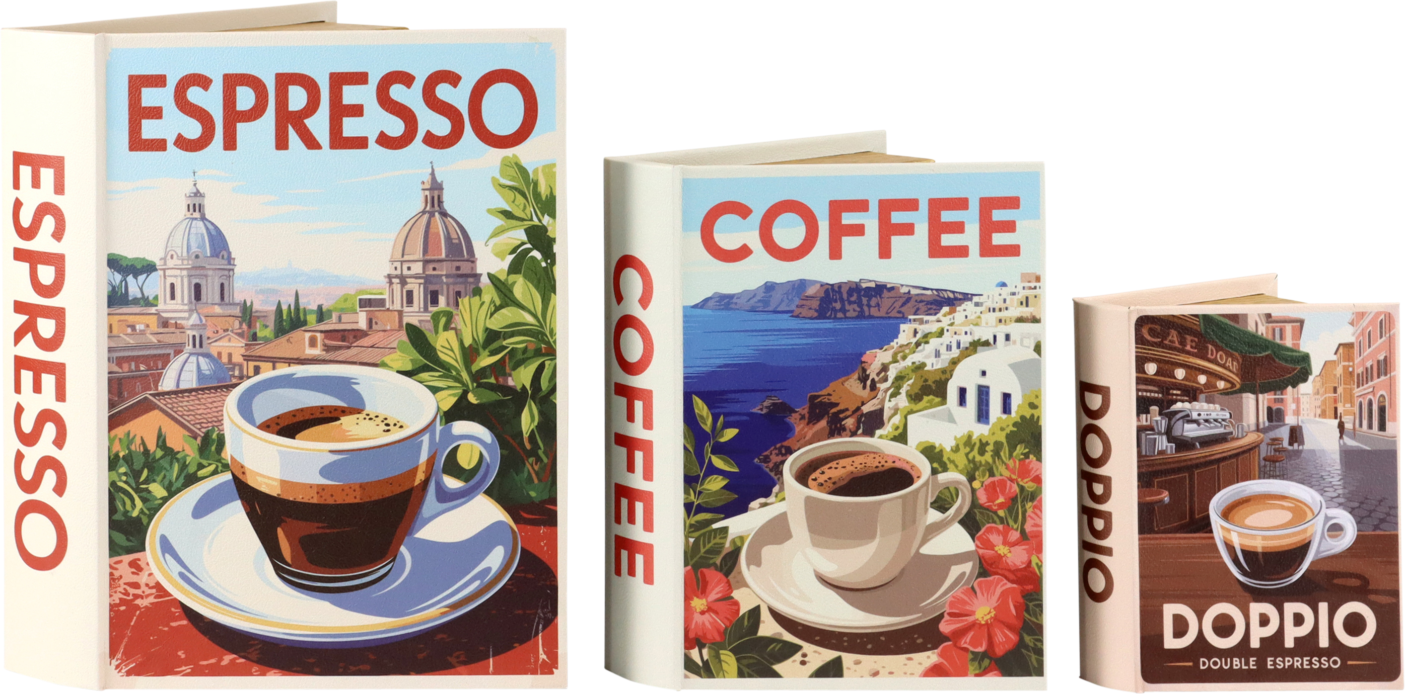 HOLZKISTEN CAFFÈ ITALIANO  S/3