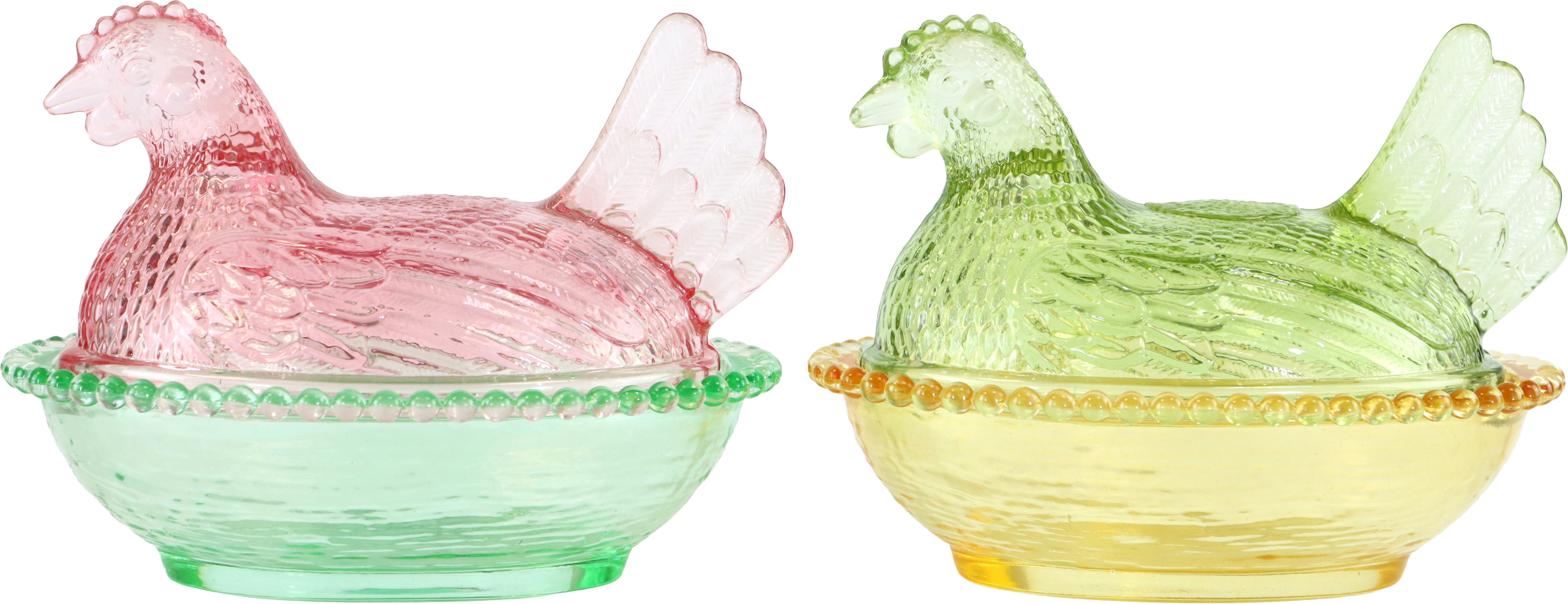 GLASDOSEN HAPPY HEN  S/2