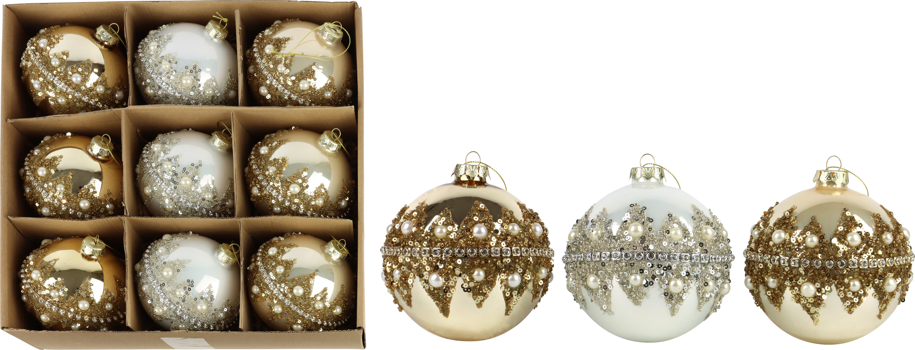 GLASKUGELBOX OPULENT GLOW  S/9