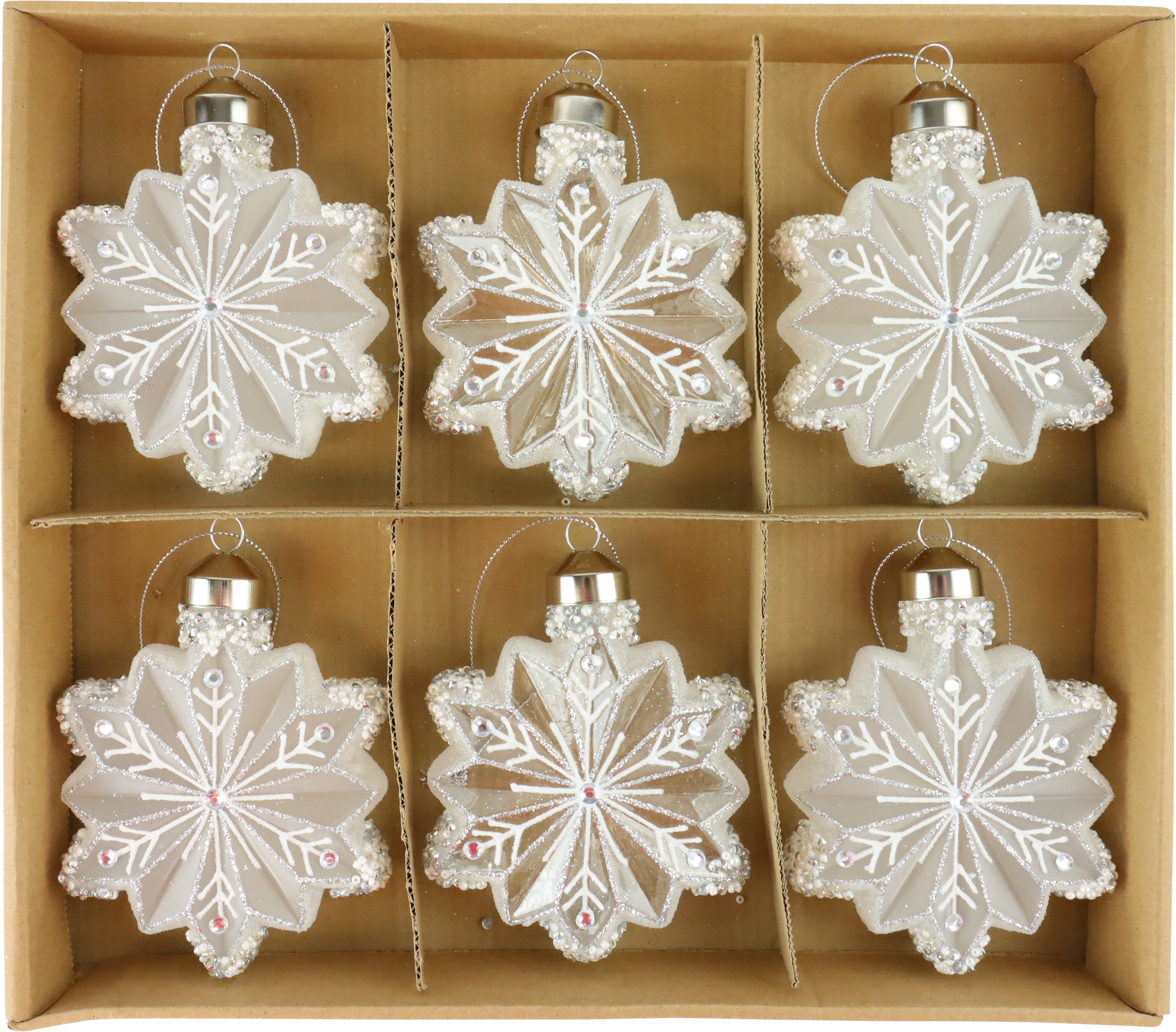 VINTAGEBOX SNOWFLAKES  S/6