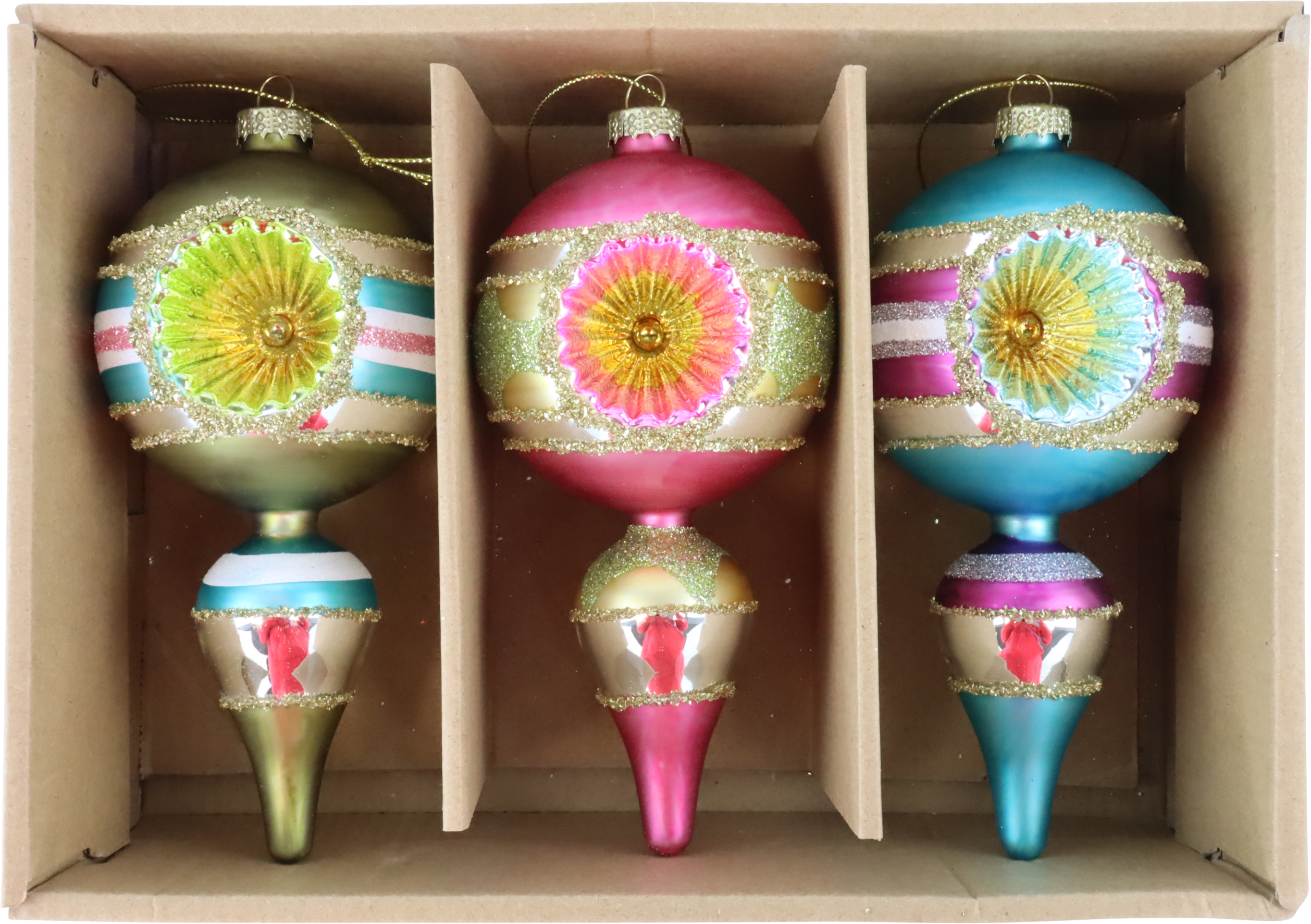 VINTAGEBOX ORNATE GLOW  S/3