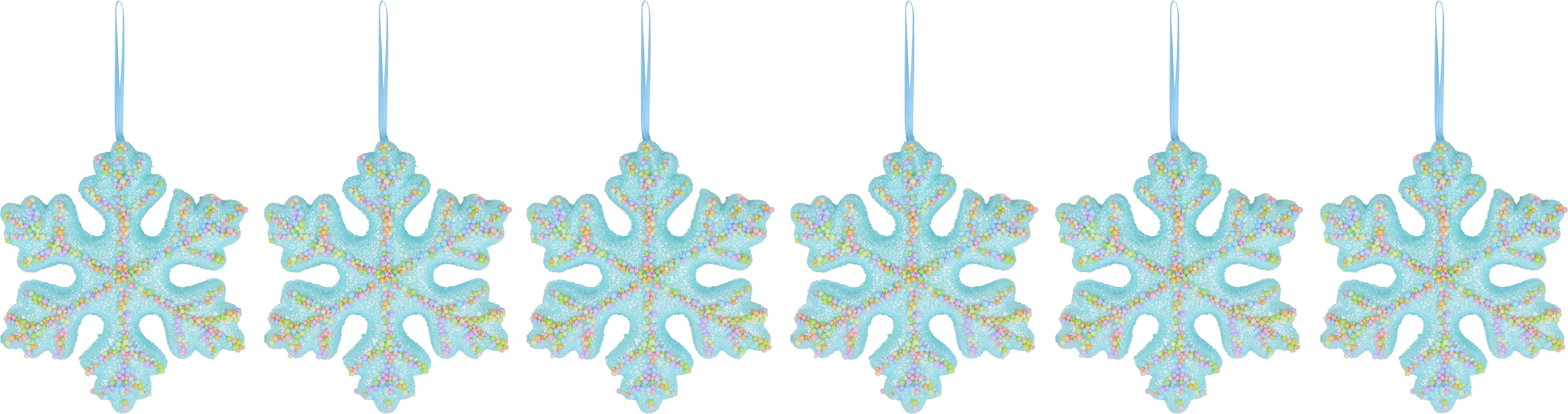 SNOWFLAKE JOLLY XMAS  S/6